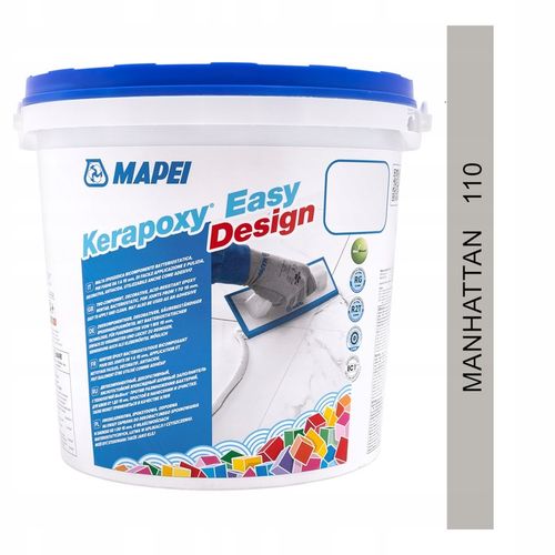 Fuga epoksydowa MAPEI KERAPOXY EASY DESIGN 3kg - kolor 110 manhattan na Arena.pl
