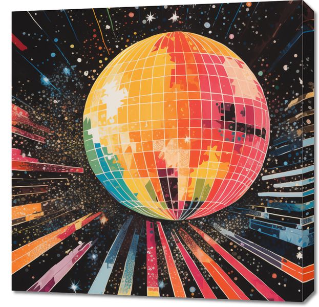 Obraz 70x70cm Disco Gra! zdjęcie 1