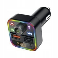 Transmiter FM Bluetooth 5.3 2xUSB SD ładowarka QC Peiying