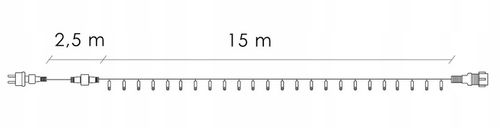 LAMPKI CHOINKOWE 300 LED ZEWNĘTRZNE 17,5m ŚWIATEŁKA FLASH NA PRĄD BIAŁE na Arena.pl