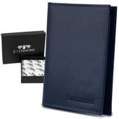 BELTIMORE etui skórzane na karty legitymację dokumenty J006 granatowe