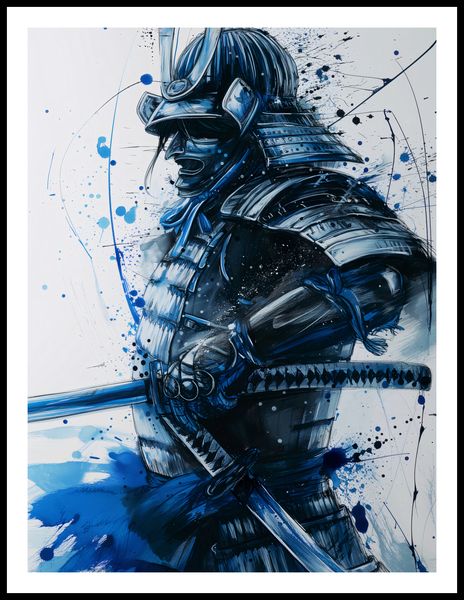 Plakat 60x80cm Samuraj w Błękicie zdjęcie 3