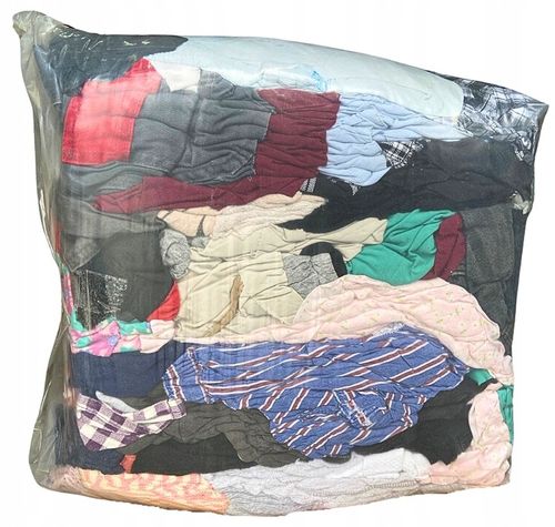 Czyściwo Bawełniane Przemysłowe BHP mix Posortowane bez Guzików Zamków 10kg na Arena.pl