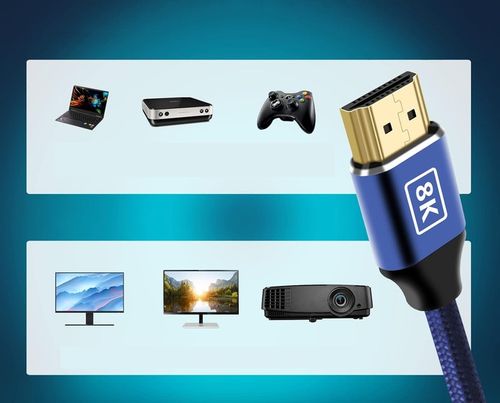 Kabel Przewód HDMI - HDMI 2.1 8K 60HZ 4K 120HZ 48Gbps 7680 x 4320 pix 2m na Arena.pl