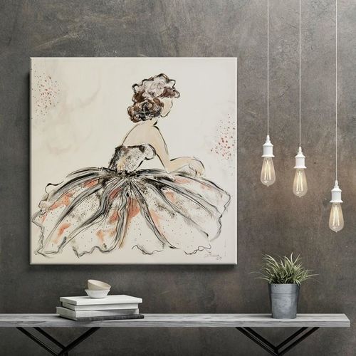 Obraz na płótnie - Canvas, Kobieta retro 40x40 na Arena.pl