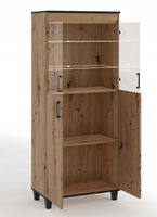 Witryna P5 80 cm dąb artisan z półkami
