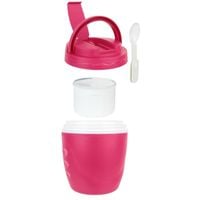 Lunchbox śniadaniówka Travel okrągły czerwony