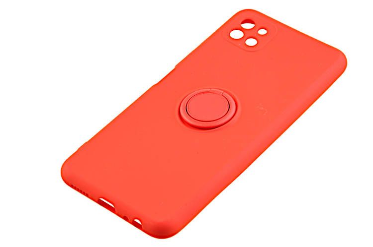 Etui Pastel Ring do Samsung Galaxy A22 5G czerwony zdjęcie 4