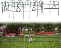 Ogrodzenie płotek metalowy ogrodowy 10szt