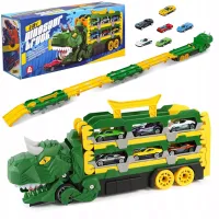 DLA DZIECI DINOZAUR TOR WYŚCIGOWY Z AUTEM