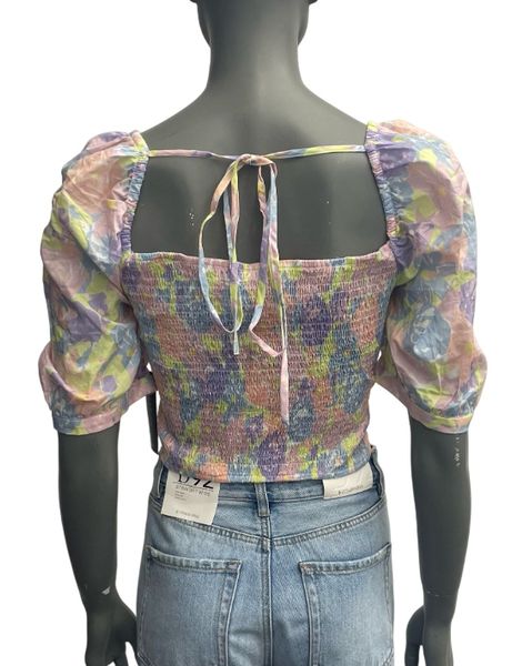 NA-KD TOP PUFF SLEEVE WRAP ROZMIAR 46 zdjęcie 2