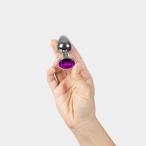 Purple Jewelled Metal Butt Plug na Arena.pl