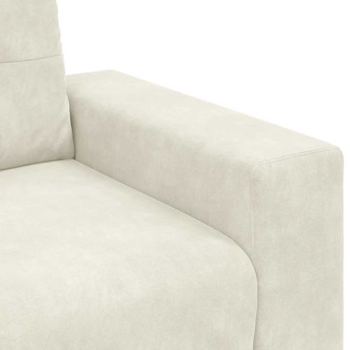Sofa Fotel Kremowy 59 cm Aksamit na Arena.pl
