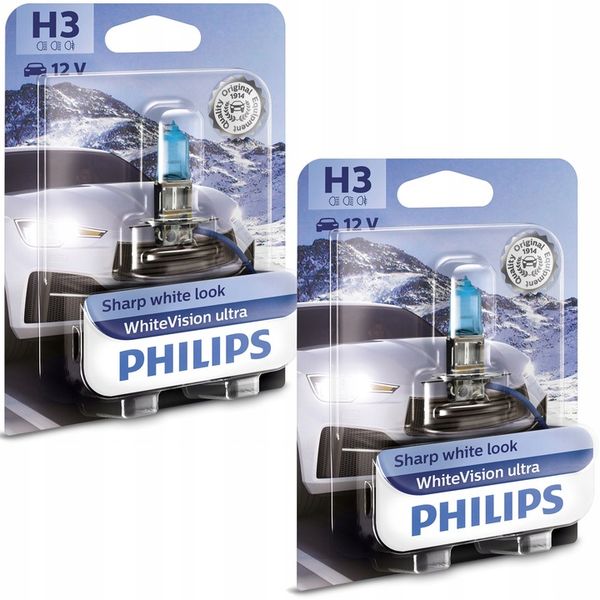 Philips Żarówki H3 White Vision Ultra Biała 12/55 zdjęcie 2