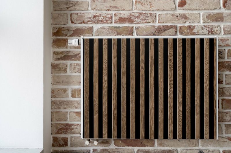 OSŁONA Magnetyczna Na Grzejnik LAMELE 3D Imitacja Drewna 110cm x 60cm zdjęcie 6
