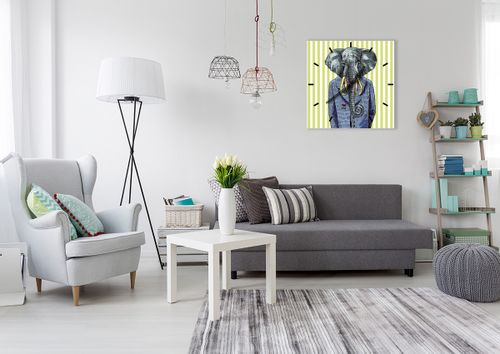 Zegar Ścienny - Słoń Elegant  - 60X60 Cm - C3Ac60X60-3209 na Arena.pl