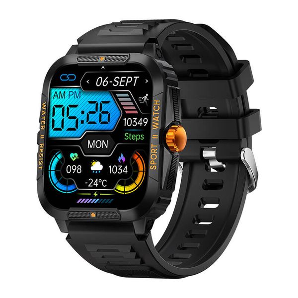 Smartwatch Colmi P76 (czarno- pomarańczowy) zdjęcie 1