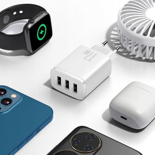 Ładowarka sieciowa Baseus Compact 3xUSB 17W 3.4A na Arena.pl