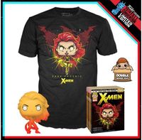 funko pop! tees x-men dark phoenix figurka+t-shirt black s limited edition