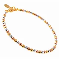 SZYKOWNA POZŁACANA SREBRNA BRANSOLETKA KULKI BALLS