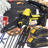 PIŁA ŁAŃCUCHOWA AKUMULATOROWA 21V PILARKA 6" 2x AKUMULATOR ZESTAW XXL