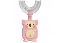 SZCZOTECZKA SONICZNA DZIECIĘCA MANUALNA U-KSZTAŁTNA 360° SILIKONOWA KOALA