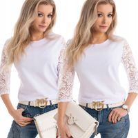 Modna Elegancka BLUZKA DAMSKA Koronka Dużo Kolorów POLSKI PRODUKT