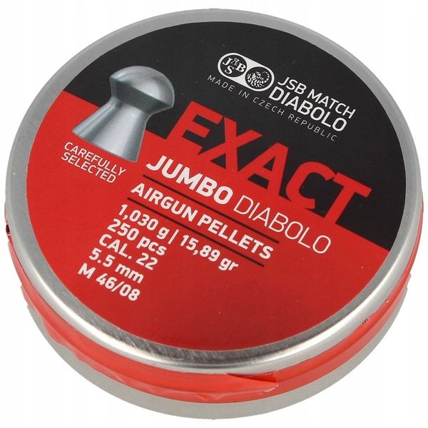 Śrut Diabolo JSB Exact Jumbo 5.5mm, 250szt zdjęcie 1