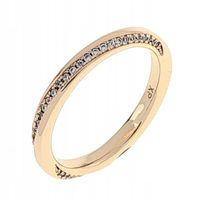 842j Pierścionek 17,30mm złoty zaręczynowy pozłacany 18k Xuping