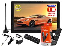 Przenośny TV telewizor działkę kampera przyczepy TIR DVB-T2 SMART TV 14 CM1