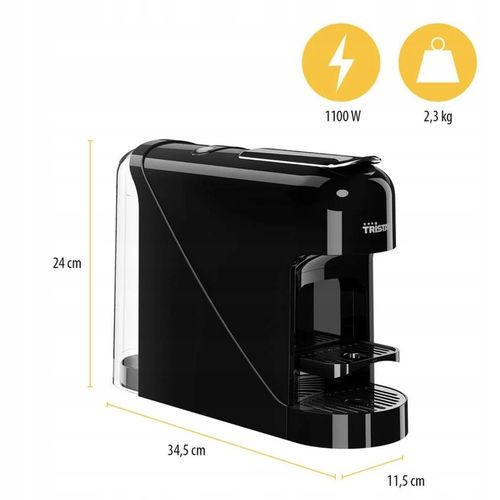 EKSPRES CIŚNIENIOWY DO KAWY KAPSUŁKOWY CZARNY NESPRESSO + KAPSUŁKI 120SZT na Arena.pl