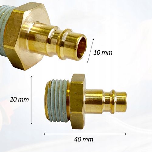 WTYK Szybkozłączki Pneumatycznej 1/2 gwint zewnętrzny WTYCZKA KRÓCIEC na Arena.pl