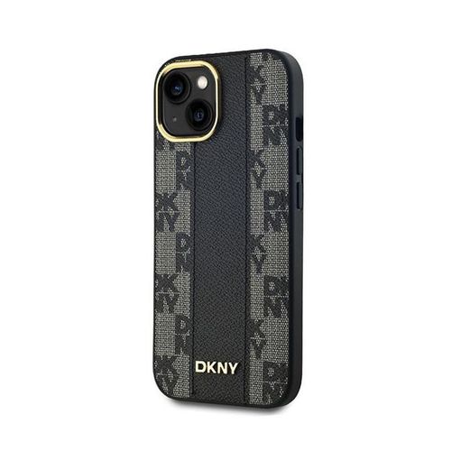 DKNY Leather Checkered Mono Pattern MagSafe - Etui iPhone 15 / 14 / 13 na Arena.pl
