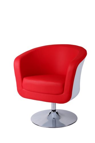 Fotel Magnum K-biały, S- czerwone D2 na Arena.pl