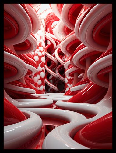 Plakat 30x40cm Czerwone Wiry na Arena.pl