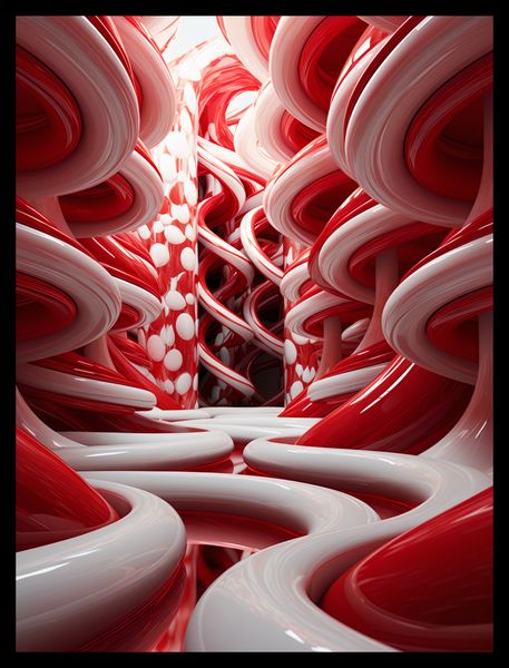 Plakat 30x40cm Czerwone Wiry zdjęcie 2