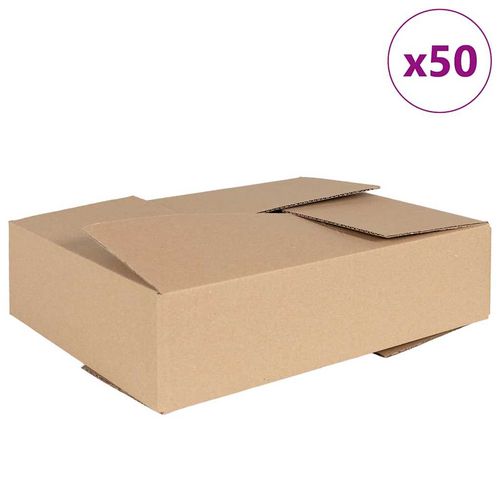 Pudełko składane 50 pcs Brązowy 40 x 30 x 10 cm Tektura na Arena.pl