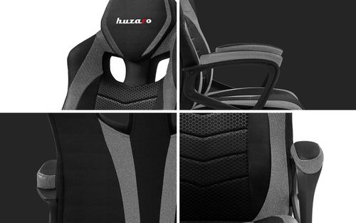 Fotel Gamingowy Gracza obrotowy Tilt HUZARO Force 2.5 GREY MESH na Arena.pl