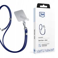 Accessories Dark Blue (silver) - 3mk EasyClip Smycz do telefonu regulowana