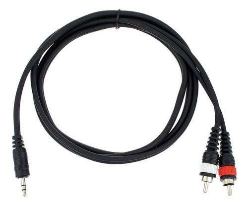 Kabel przewód audio 2x RCA Cinch mini Jack 3,5 mm stereo 3 m the sssnake na Arena.pl