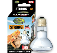 REPTILE NOVA Żarówka 50W UVA STRONG grzewcza punktowa do terrarium E27