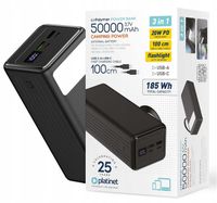 POWER BANK SZYBKI MOCNY AKUMULATOR 4x USB 2x USB-C 50000mAh PD QC 3.0 20W