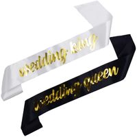 Komplet szarf Wedding Queen i Wedding King