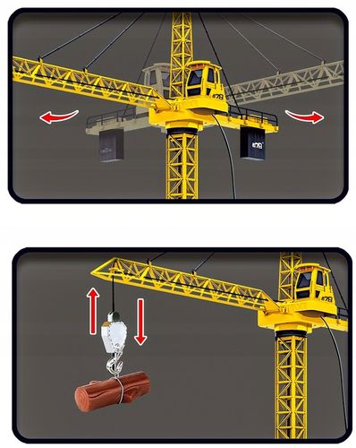 DŹWIG BUDOWLANY PILOTEM DUŻY ŻURAW GIGANT ZDALNIE STEROWANY MULTIFUNKCJE na Arena.pl