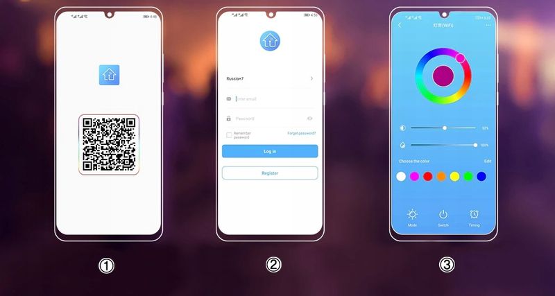 Taśma LED 10M RGB 5050 WiFi PILOT APLIKACJA+GRATIS zdjęcie 10
