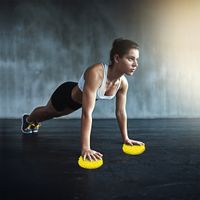 półkula sensoryczna półjeżyk do rehabilitacji masażu żółta