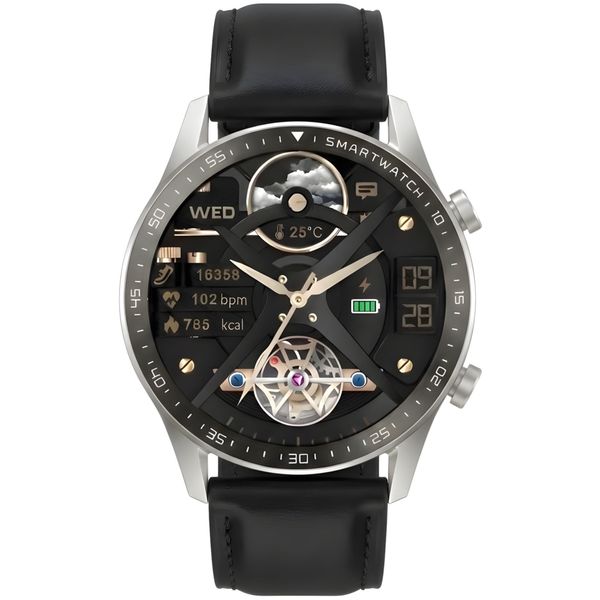 smartwatch gravity srebrny 2 paski gt10-7 zdjęcie 9