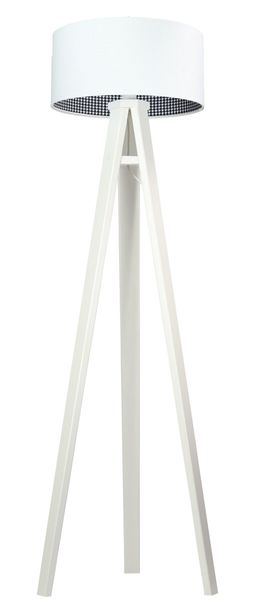 Lampa stojąca HOME 40 biała/pepitka/biała zdjęcie 1