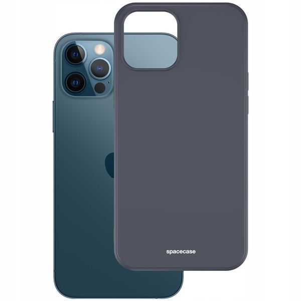 Spacecase Silicone Case Iphone 12 Pro Max Black zdjęcie 2