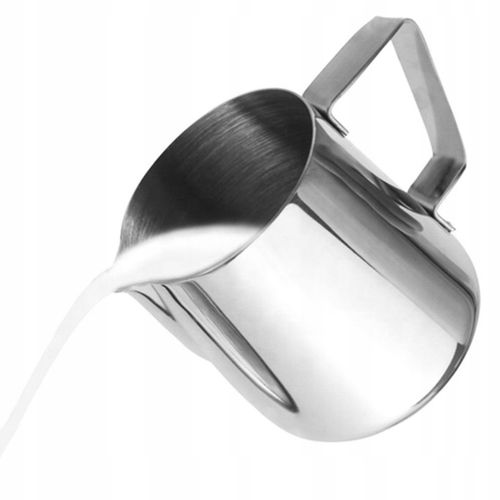 DZBANEK KUBEK DO SPIENIANIA MLEKA NA MLEKO STALOWY NIERDZEWN MLECZNIK na Arena.pl